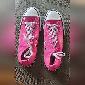 Converse Pink Low-Top Canvas Sneakers